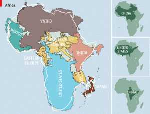 the true size of Africa